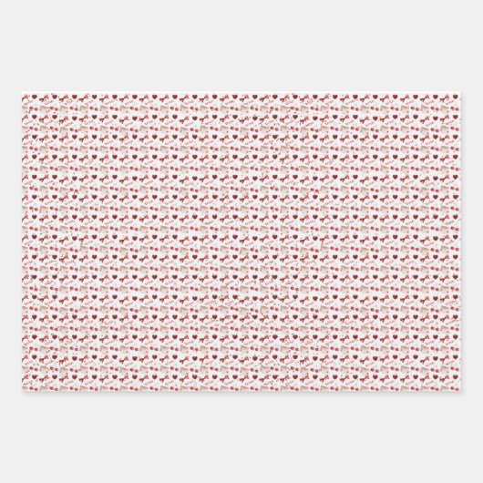 Wrapping Paper Flat Sheet - Red Theme (Voorkant 2)