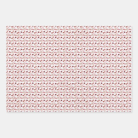 Wrapping Paper Flat Sheet - Red Theme (Voorkant 3)