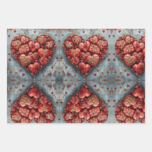 Wrapping Paper Flat Sheet Set of 3 (Voorkant 2)