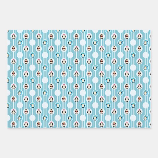 Wrapping Paper Flat Sheet Set of 3 (Voorkant)