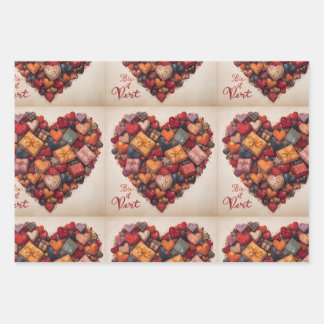 Wrapping Paper Flat Sheet Set of 3