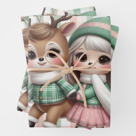 Wrapping Paper Flat Sheet Set of 3 (In situ)