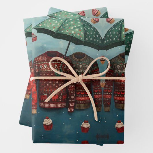 Wrapping Paper Flat Sheet Set of 3 (In situ)