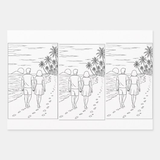 Wrapping Paper Flat Sheet Set of 3 (Voorkant 2)