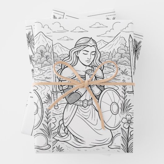 Wrapping Paper Flat Sheet Set of 3 (In situ)