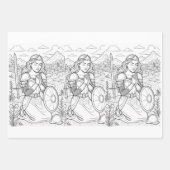 Wrapping Paper Flat Sheet Set of 3 (Voorkant)