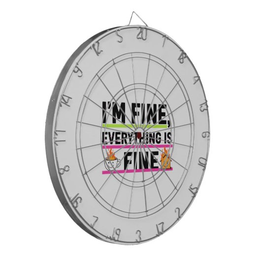 Wrapping Paper Flat Sheet Set of 3 Dartbord (Voorkant Links)