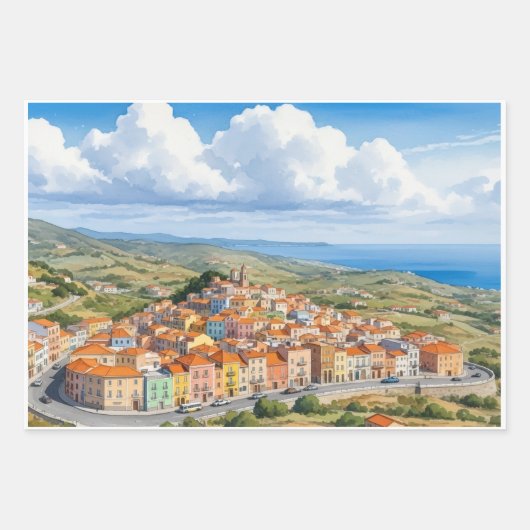 Wrapping Paper Flat Sheet Set of 3 :Morabeza (Voorkant 3)