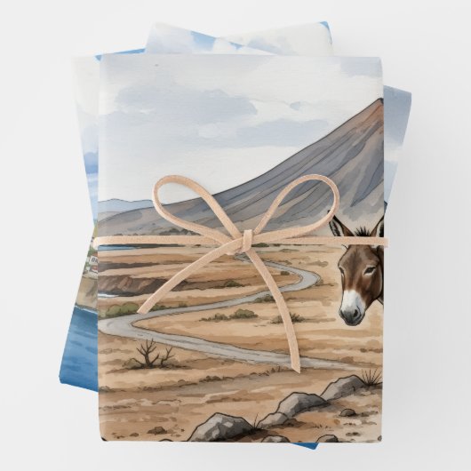 Wrapping Paper Flat Sheet Set of 3 :Morabeza (In situ)