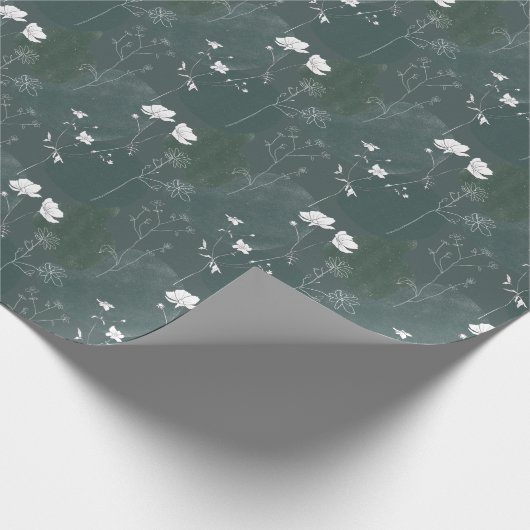 Wrapping Paper - Flower Pattern Cadeaupapier (Hoek)