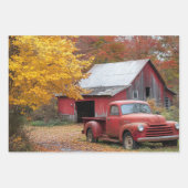 Wrapping Paper for Decouapge 3 Farm Red Truck  (Voorkant 2)
