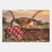 Wrapping Paper for Decouapge 3 Farm Red Truck  (Voorkant)