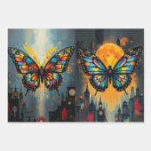 Wrapping paper France meets Asia & Butterflies (Voorkant 3)