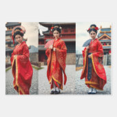 Wrapping paper France meets Asia & Butterflies (Voorkant 2)