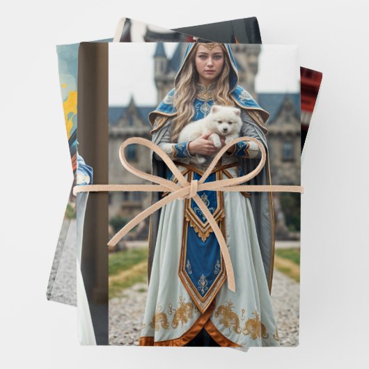 Wrapping paper France meets Asia & Butterflies (In situ)