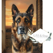 Wrapping paper German Sheppard Lovers — Decoupage