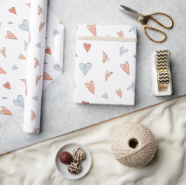 Wrapping Paper - Hearts Pattern Cadeaupapier