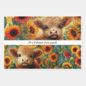 Wrapping Paper Highland Sunflower Drawer Panels  (Voorkant 3)