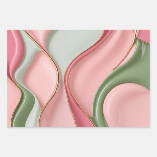 Wrapping paper in stylish abstract graphic (Voorkant)