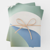 Wrapping paper in stylish abstract graphic (In situ)