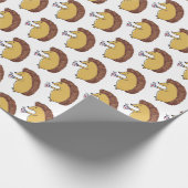 Wrapping Paper Kinder Partij Hedgehog tekening Cadeaupapier (Hoek)