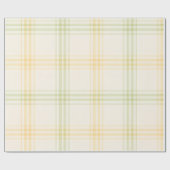 Wrapping Paper | Lemon Plaid Luxe Gift Wrap Cadeaupapier (Vlak)