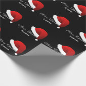 Wrapping Paper Merry Christmas Custom Name Cadeaupapier (Hoek)