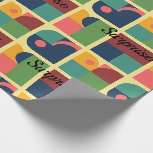 Wrapping Paper - Modern Abstract Geometric Pattern Cadeaupapier (Hoek)
