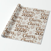 Wrapping Paper-New Year 2026 Cadeaupapier (Uitgerold)
