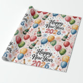 Wrapping Paper-New Year 2026 Cadeaupapier (Uitgerold)