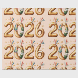 Wrapping Paper-New Year 2026 Cadeaupapier