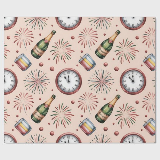 Wrapping Paper-New Year 2026 Wrapping Paper Cadeaupapier (Vlak)