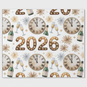 Wrapping Paper-New Year 2026 Wrapping Paper Cadeaupapier (Vlak)