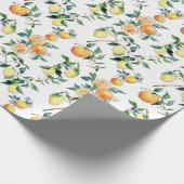 Wrapping Paper - Oranges and Lemons Cadeaupapier (Hoek)
