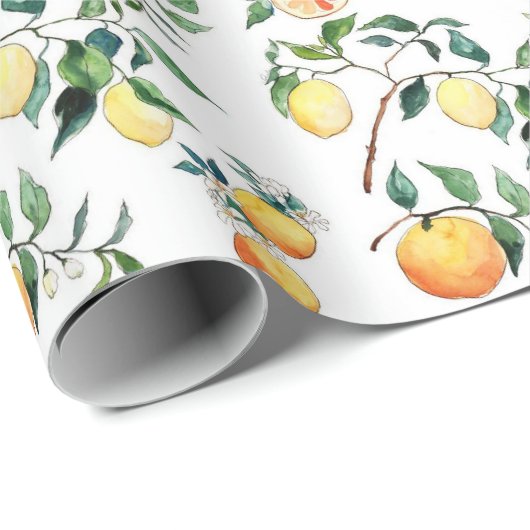 Wrapping Paper - Oranges and Lemons Cadeaupapier (Rol Hoek)