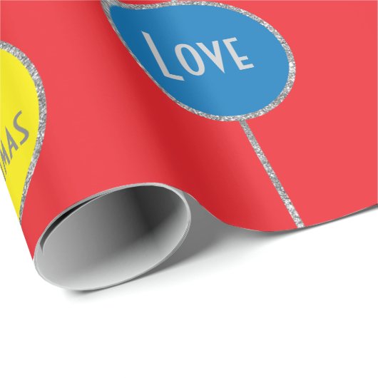 Wrapping Paper ORNAMENS Merry Kerstmis" Cadeaupapier (Rol Hoek)