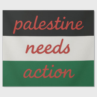Wrapping Paper palestine needs action Cadeaupapier