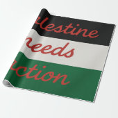 Wrapping Paper palestine needs action Cadeaupapier (Uitgerold)
