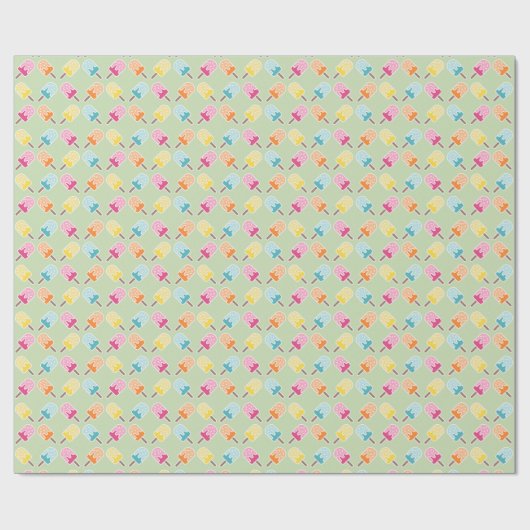 Wrapping Paper - Pastel Popsicle Pattern Cadeaupapier (Vlak)