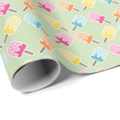 Wrapping Paper - Pastel Popsicle Pattern Cadeaupapier (Rol Hoek)