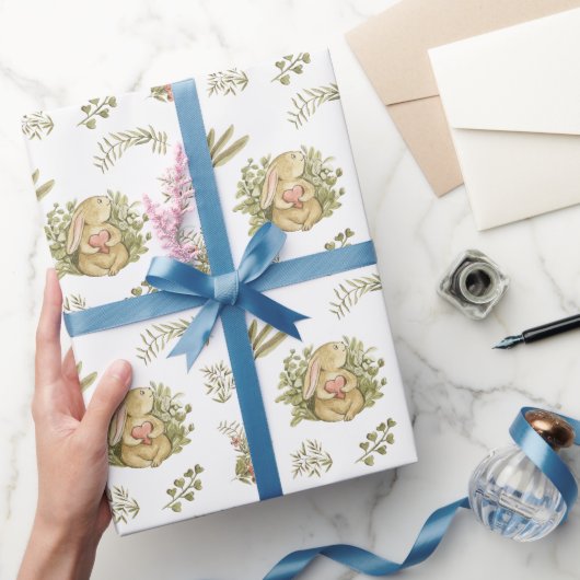 Wrapping Paper - Rabbits Pattern Cadeaupapier (Geschenken)