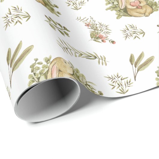 Wrapping Paper - Rabbits Pattern Cadeaupapier (Rol Hoek)