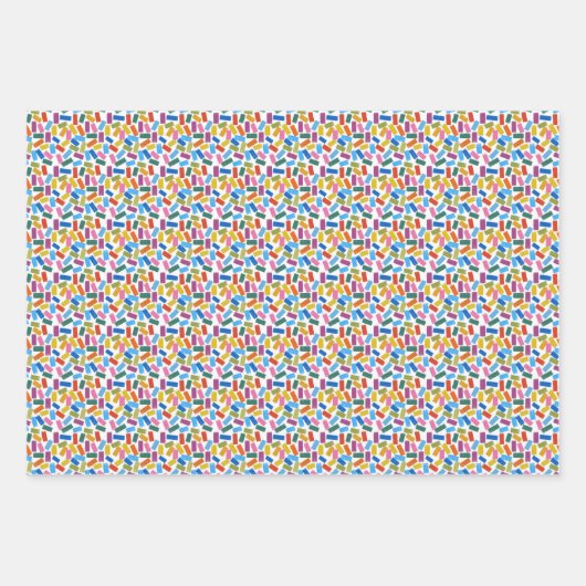 wrapping paper set confetti (Voorkant 3)