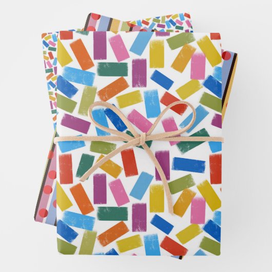 wrapping paper set confetti (In situ)