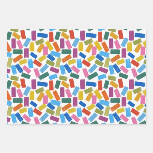 wrapping paper set confetti (Voorkant)