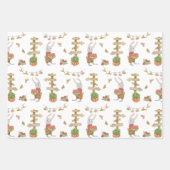 Wrapping Paper Sheets - Autumn Fall Pumpkin Rabbit (Voorkant 3)
