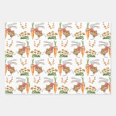 Wrapping Paper Sheets - Autumn Fall Pumpkin Rabbit (Voorkant)
