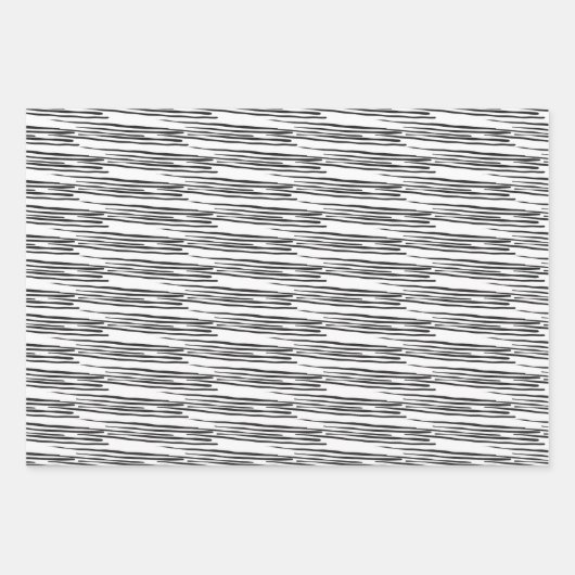 Wrapping Paper Sheets - Black And White Pattern (Voorkant 3)