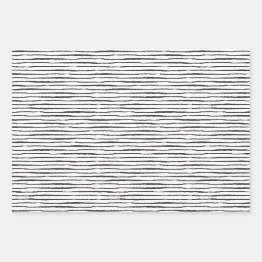 Wrapping Paper Sheets - Black And White Pattern (Voorkant 2)