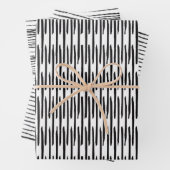 Wrapping Paper Sheets - Black And White Pattern (In situ)